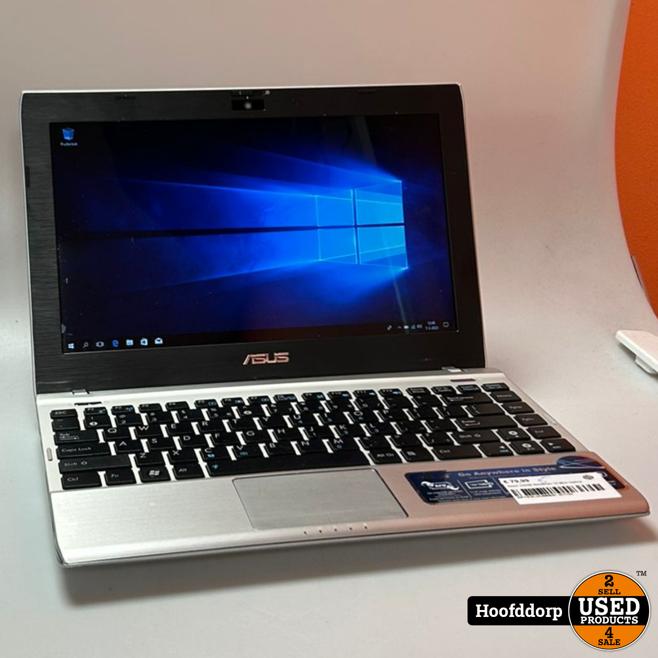 bank Hoop van Scenario Asus 1225B Windows 10 Mini laptop - Used Products Hoofddorp