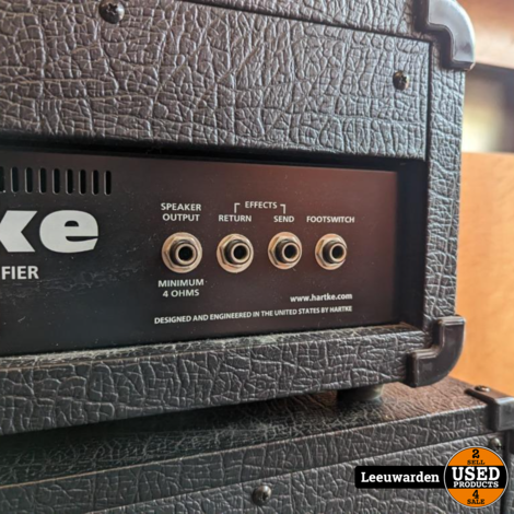 Hartke PiggyBack GT60 Guitar Amplifier + GH408a Cabinet | Gitaarversterker (Top): 60W | 2-Kanaals | Gitaar Cabinet: 4x 8