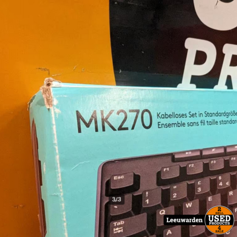 Logitech MK270 - Draadloze Muis/Toetsenbord Set - AZERTY - NIEUW UIT DOOS!