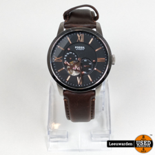 Fossil ME3061 Automatisch Herenhorloge met Lederen band