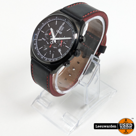 Cover Switzerland Aureus REF-CO165 - Horloge met Lederen Band - Compleet in doos