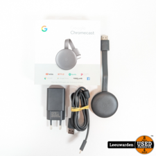 Google Chromecast V3 - Compleet in Doos