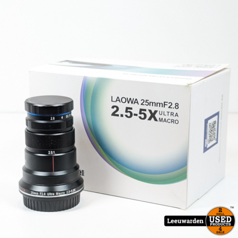 Laowa Venus 25mm f/2.8 2.5-5X Ultra-Macro Lens Canon EF-mount objectief