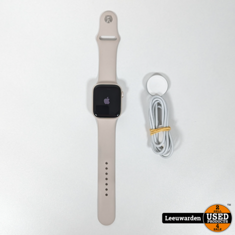 Apple Watch Series 8 45mm GPS Cellular + Sportbandje Goud (Beige)