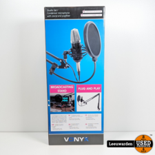 Vonyx Studio Set Condensator Microfoon met PopFilter + Stand