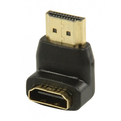 Valueline HDMI adapter connector 90° angled - HDMI™ input black