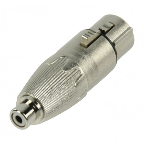 XLR Adapter XLR 3-Pins Female - RCA Female Zilver