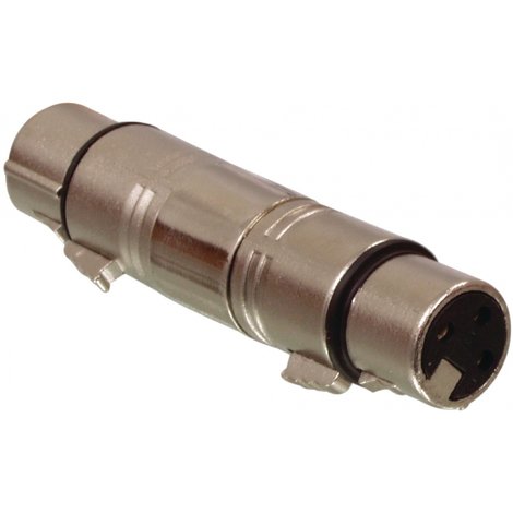 XLR-Adapter XLR 3-Pins Female - XLR 3-Pins Female Zilver