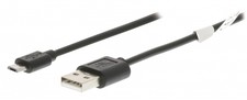 USB 2.0 Kabel USB A Male - Micro-B Male 1.00 m Zwart