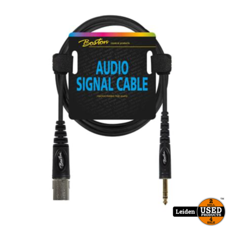 AC-282-150 | Boston audio signaalkabel XLR male naar 6.3mm jack stereo, 1.5 meter