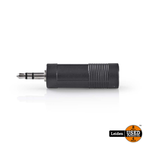 Stereo Audioadapter | 3,5 mm male - 6,35 mm female | Zwart