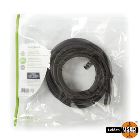 High Speed HDMI™-kabel met Ethernet | HDMI™-connector - HDMI™-connector | 5,0 m | Zwart