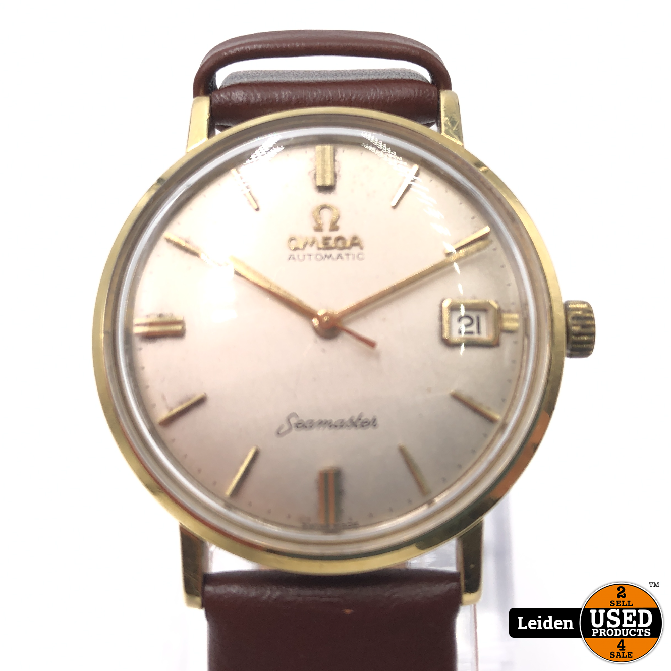 Vintage Omega Seamaster 14K Automatic Horloge - Used Products Leiden