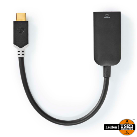 USB-C Adapter - USB 3.2 Gen 1 | USB-C™ Male | HDMI™ Female | 4K@60Hz | 0.20 m | Rond | Verguld | PVC | Antraciet | Window Box met Euro Lock