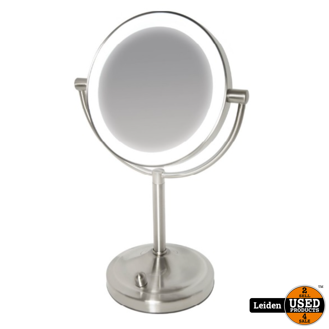 Vertrek Vijandig gallon HoMedics MIR8150 Dubbelzijdige Make Up Spiegel met Verlichting - Vrijstaand  - 7x vergroting - spiegel met ringverlichting (NIEUW uit doos) - Used  Products Leiden