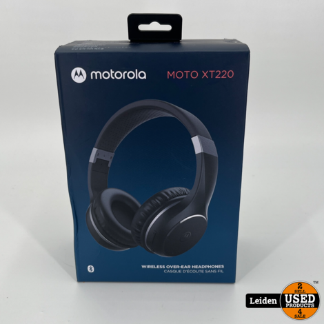 Motorola Sound Bluetooth Koptelefoon - MOTO XT 220 BLK - Zwart - Draadloos - 182 x 83 x 190 MM - 24-uur Afspeeltijd - Built-in Microfoon - Noise Cancelling
