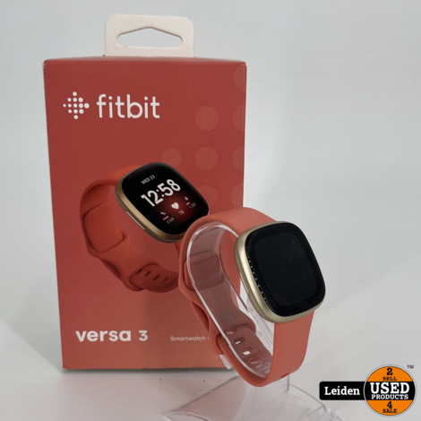Fitbit Versa 3 - Smartwatch dames en heren - Roze