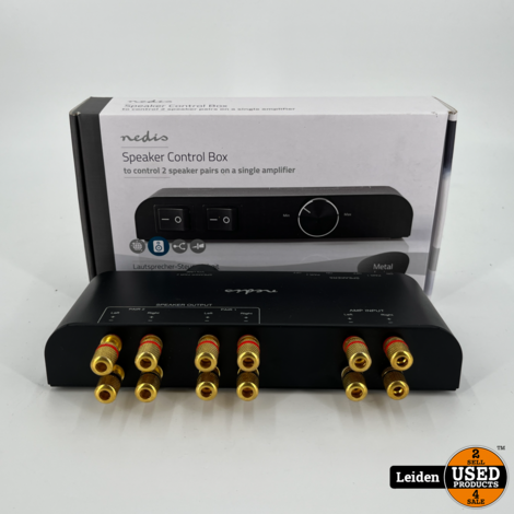Nedis ASWI2652BK Speaker control box | 2 poort(en) | banana | luidspreker impedantie: 4-16 ohm |