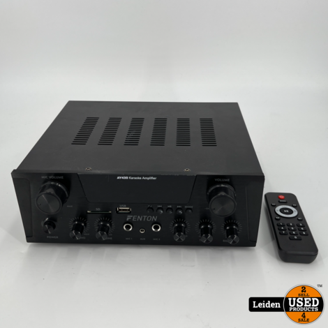 Fenton AV430B karaoke versterker met Bluetooth - 2x 300W