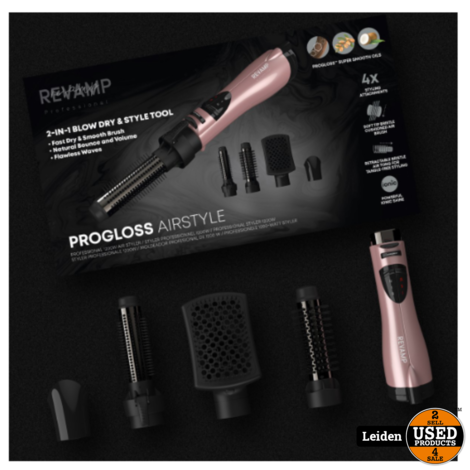 Revamp DR1150 Multistyler met Progloss Coating - 4 in 1 Set airstyler - Föhnborstel - Diverse Opzetstukken - 1200 Watt