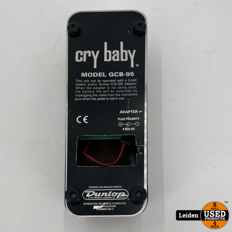 Dunlop GCB95 Cry Baby Wah Pedaal