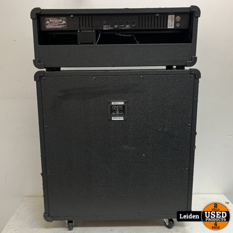 Crate Gt 1200 H Head Versterker + Cabinet G412 Sl 4 X12 Speaker