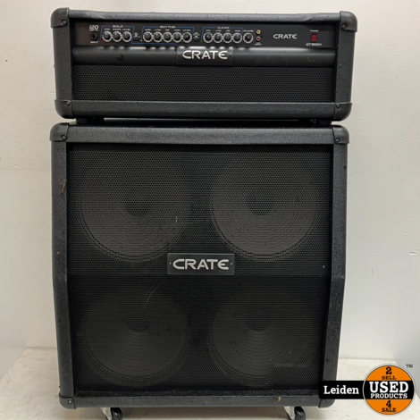 Crate Gt 1200 H Head Versterker + Cabinet G412 Sl 4 X12 Speaker