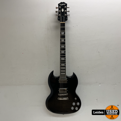 Epiphone SG Modern Figured Trans Black Fade elektrische gitaar