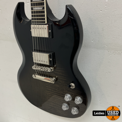 Epiphone SG Modern Figured Trans Black Fade elektrische gitaar