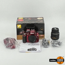 Nikon D3200 DSLR Rood + 18-55mm VR II Lens