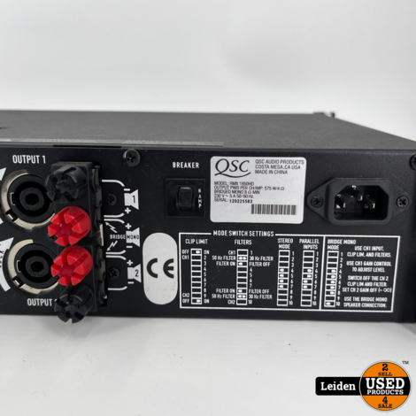 QSC Audio RMX 1850 HD Professional power amplifier | versterker