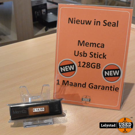 Memca USB Stick 128GB | Nieuw in Seal