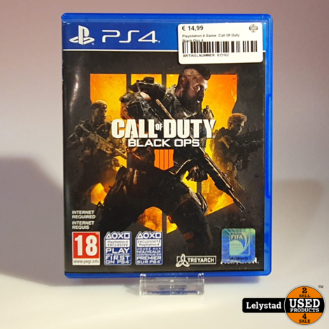 Playstation 4 Game: Call Of Duty Black Ops 4