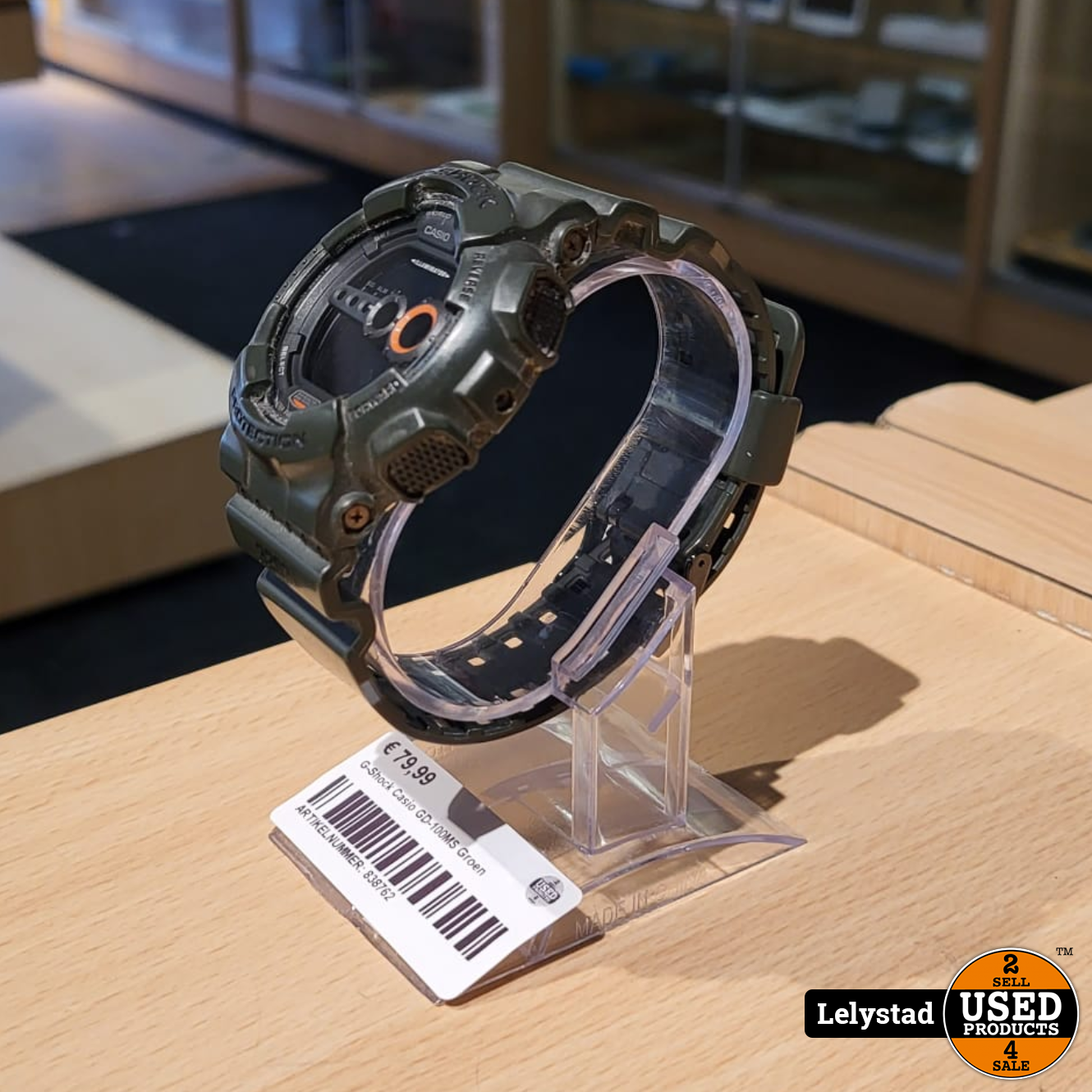 Verplicht compleet majoor G-Shock Casio GD-100MS Groen - Used Products Lelystad
