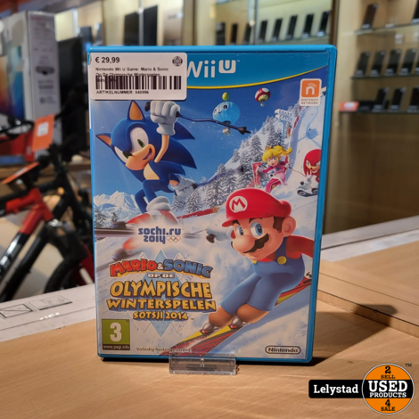 Nintendo Wii U Game: Mario &amp; Sonic Op De Olympische Winterspelen Sotsji 2014