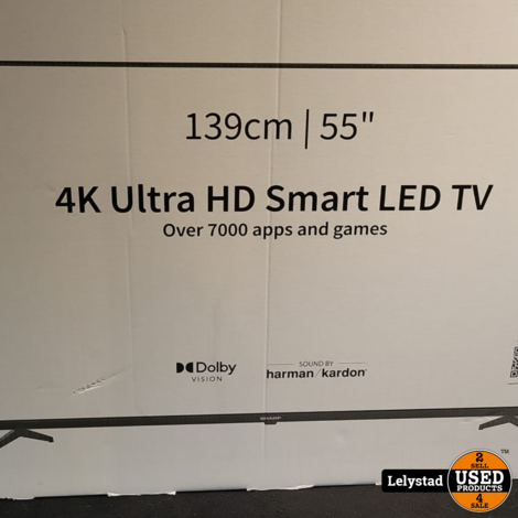 Sharp Aqous 55FN4EA 55inch 4K Ultra HD Android SmartTV | Nieuw