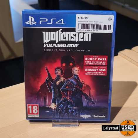 Playstation 4 Game: Wolfenstein Youngblood Deluxe Edition