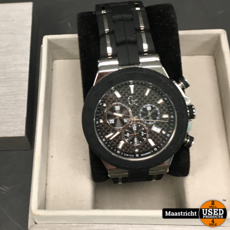 Gc Watches Structura Silver/Black horloge Y35003G2 | NIEUWSTAAT | elders 450 euro