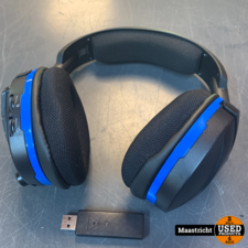 Turtle Beach Stealth 600 Gaming headset Radiografisch 2.4 GHz, USB Draadloos Over Ear Zwart, Blauw