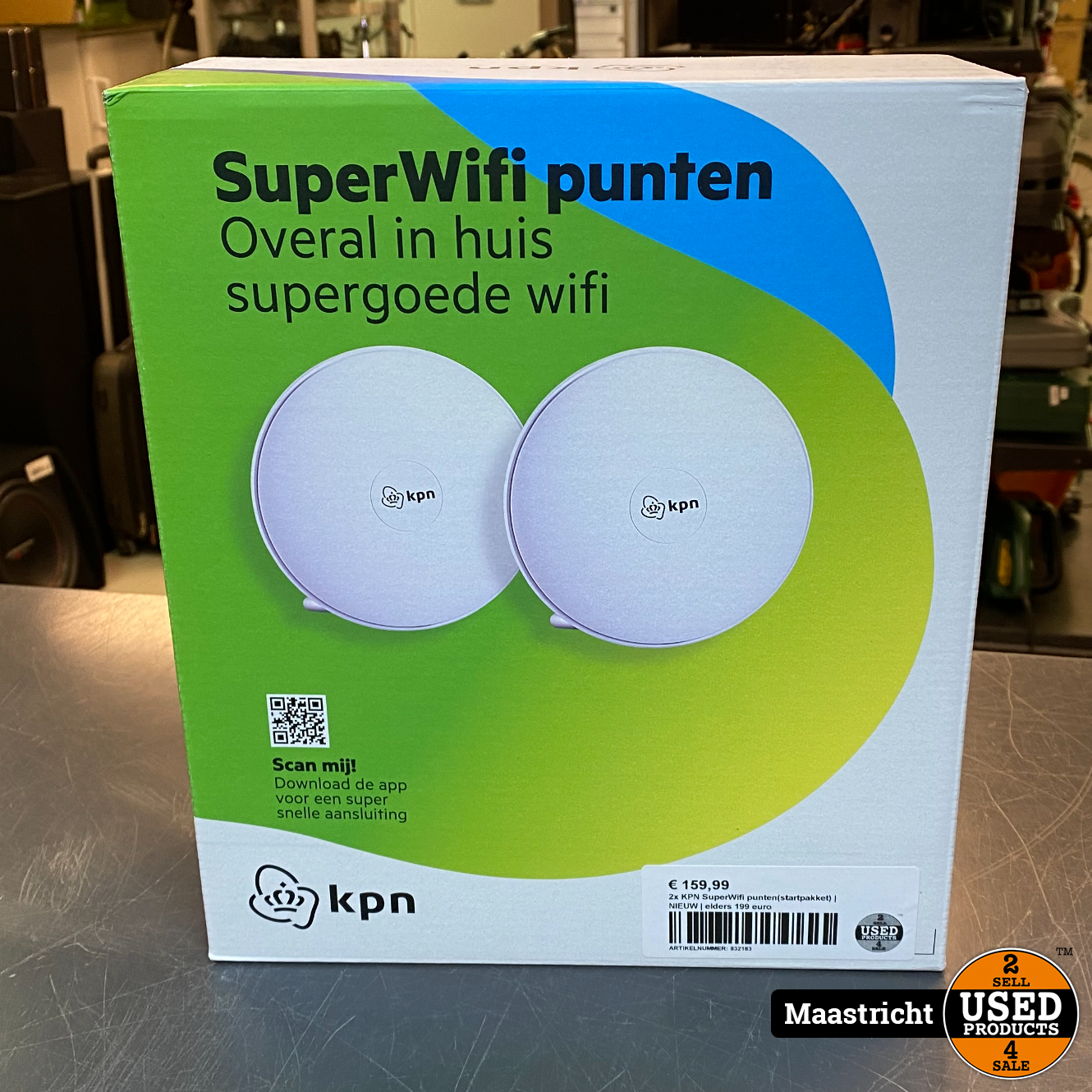 2x KPN SuperWifi punten(startpakket) NIEUW elders 199 euro - Used Products Maastricht