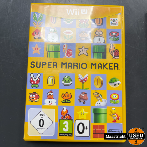 WII U, Super Mario Maker Met boek