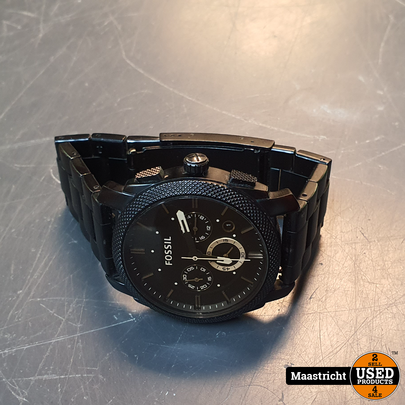 top Score koud FOSSIL horloge Zwart - Used Products Maastricht