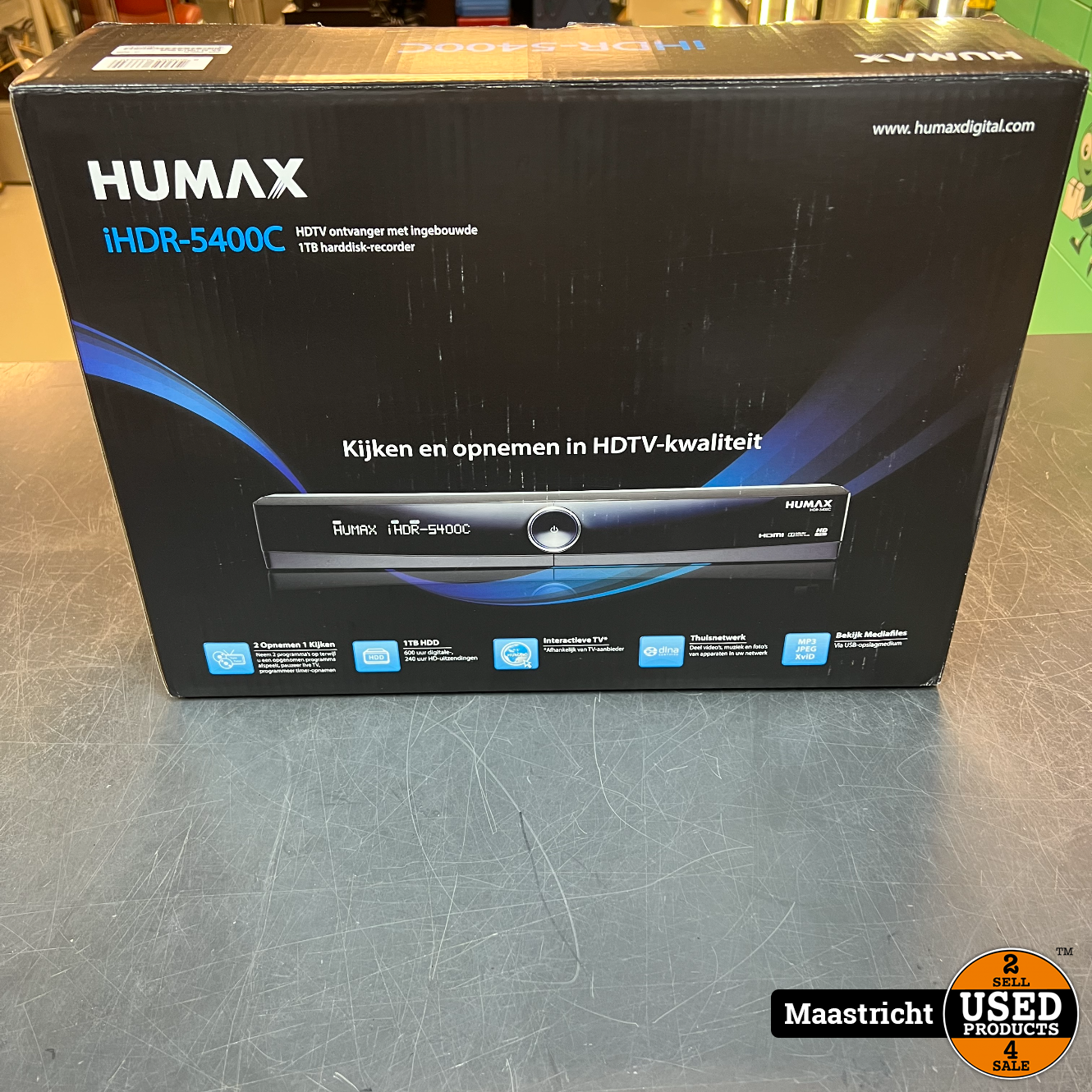Humax iHDR-5400C interactieve HDTV ontvanger met 1TB HDD recorder - Used Maastricht