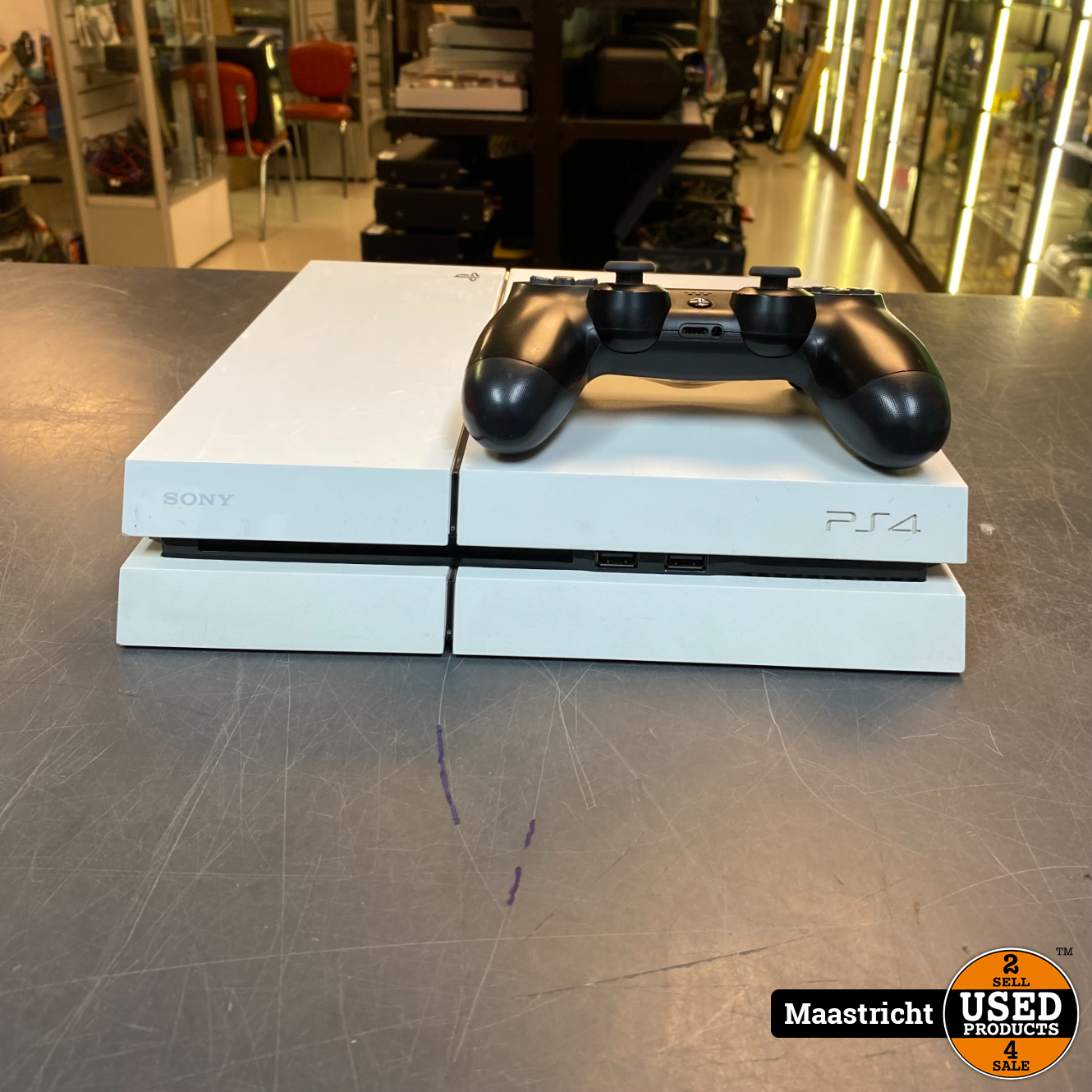 Stapel Dwaal regeling Playstation 4 500 GB (Wit) + controller - Used Products Maastricht