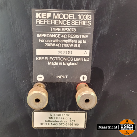 KEF Reference 103-3 vintage stereo speakers, gereviseerd