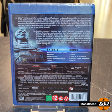 Blu-Ray Disc| X-Men Apocalypse Nieuw In Seal