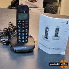 Doro Phone Easy 100W Mono Black - in goede staat - incl. handleiding - 1 maand garantie.