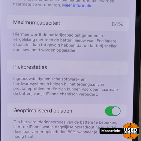 iPhone 12 Pro Max, Pacific Blue, 128GB in topstaat, accu 84%