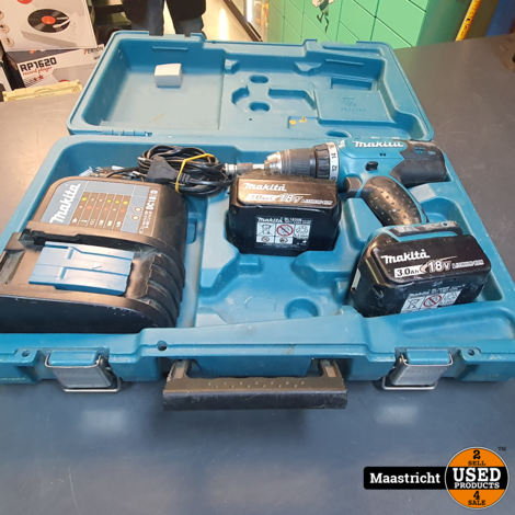 Makita DDF453RFE - 2 Accu's - inclusief koffer en oplader. ( Nwpr 245)