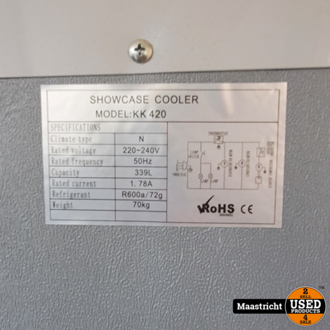 Scancool Showcase Cooler model KK420 in zeer goede staat | nwpr 1.089 euro